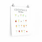 Cocktails Art Poster Decor