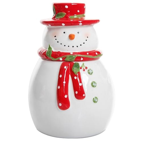 Gibson Home Jolly Plenitude 7.5" Snowman Cookie Jar