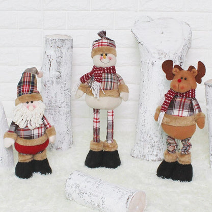 Christmas Big Dolls Snowman Elk Toy Doll