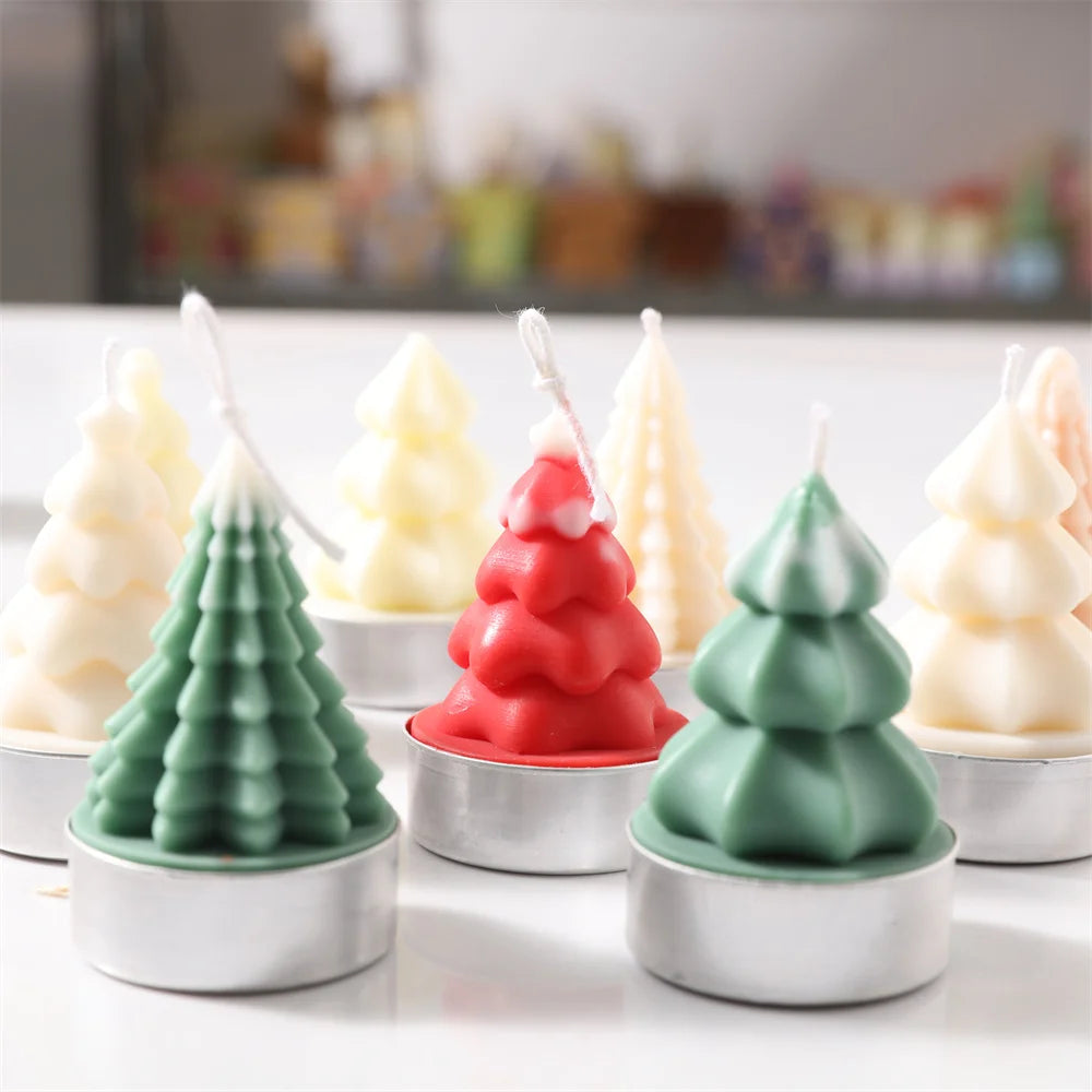 Mini Christmas Tree Silicone Mold DIY Scented Candle Soap Mould