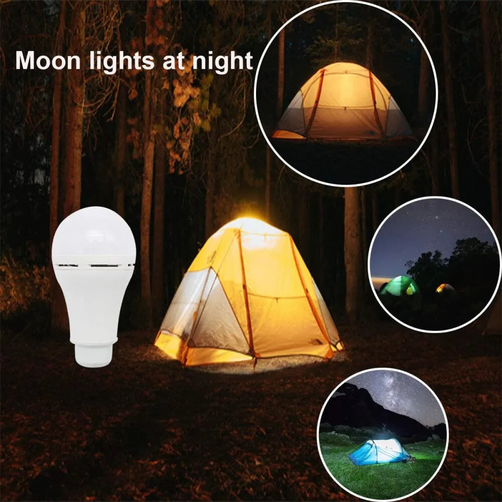 7W Solar Light Waterproof USB Charged Hanging Emergency Sunlight