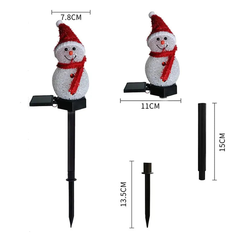 Christmas Decorations Light Solar Light Snowman Christmas Outdoor