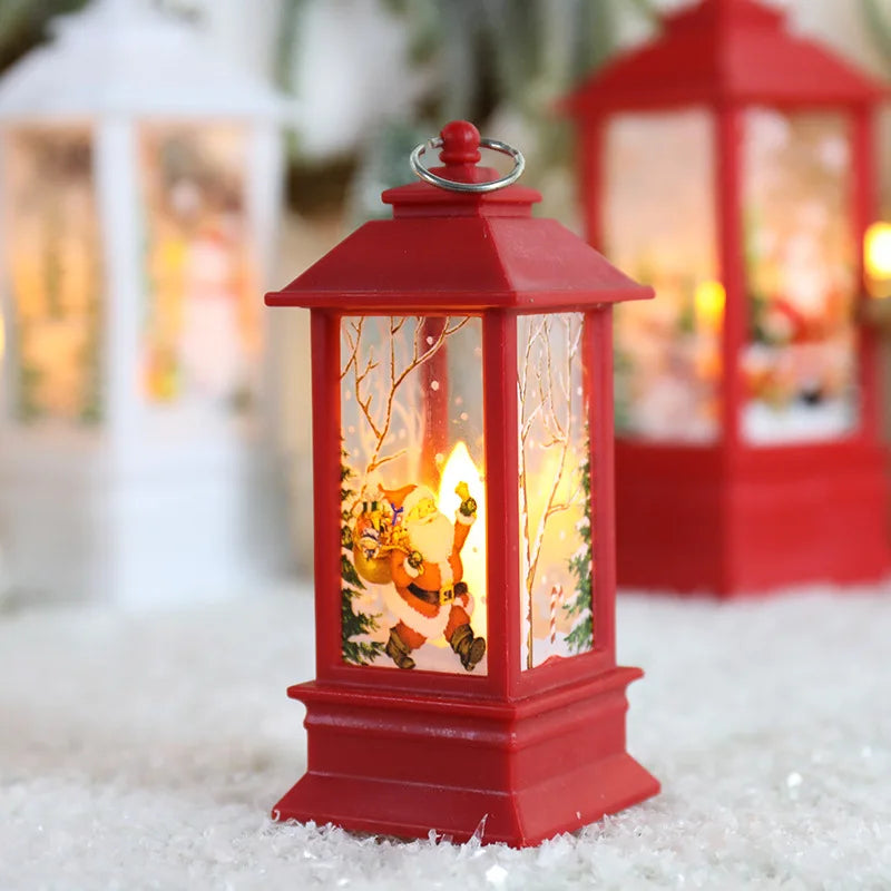 New Christmas Wind Lamp Candle Table Lamp Small Night Lamp Elderly