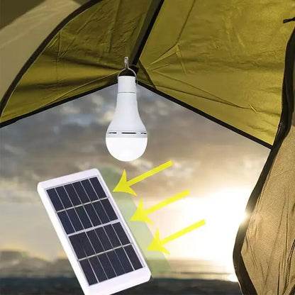 7W Solar Light Waterproof USB Charged Hanging Emergency Sunlight