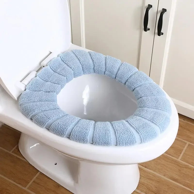 Toilet Seat Cover Warm Soft Acrylic Washable Mat Home Decor Closestool