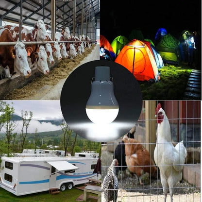 7W Solar Light Waterproof USB Charged Hanging Emergency Sunlight