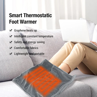 USB Graphene Electric Heating Pad Portable Foot Heater Winter Hand