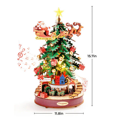 Robotime Rolife 3D Wooden Puzzles AMS01 Christmas Melody Tree Music