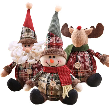 Christmas Santa Doll Merry Christmas Decorations For Home 2024 Table