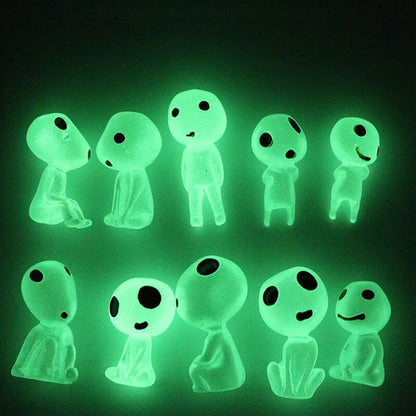 10pc Miniature Landscape Decoration Glow in the Dark Princess Shaped