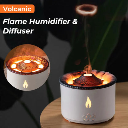 Volcano Flame Aroma Diffuser Air Humidifier Essential Oils Cool