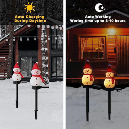 Christmas Decorations Light Solar Light Snowman Christmas Outdoor