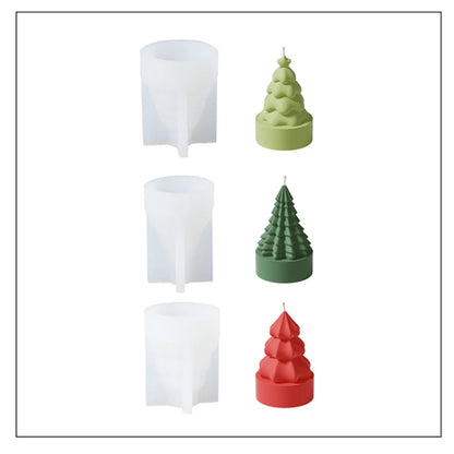 Mini Christmas Tree Silicone Mold DIY Scented Candle Soap Mould