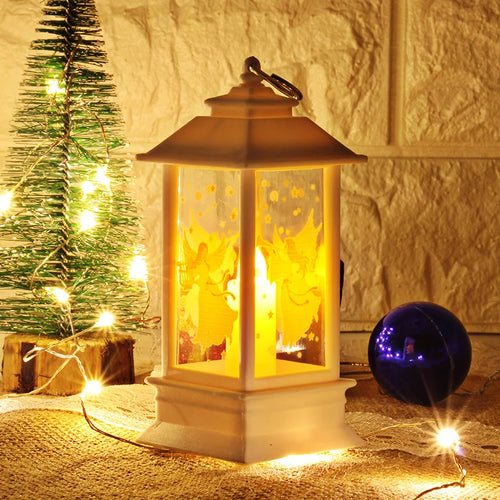 New Christmas Wind Lamp Candle Table Lamp Small Night Lamp Elderly