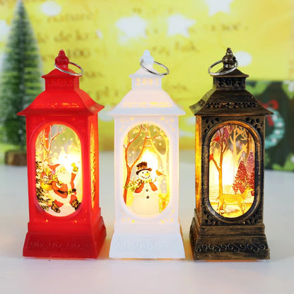 New Christmas Wind Lamp Candle Table Lamp Small Night Lamp Elderly