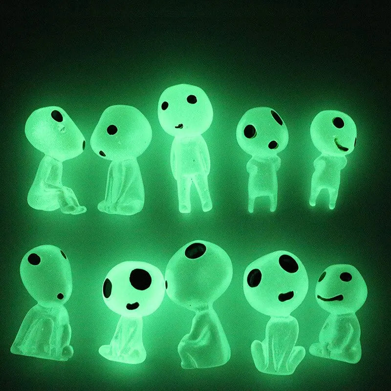 10pc Miniature Landscape Decoration Glow in the Dark Princess Shaped