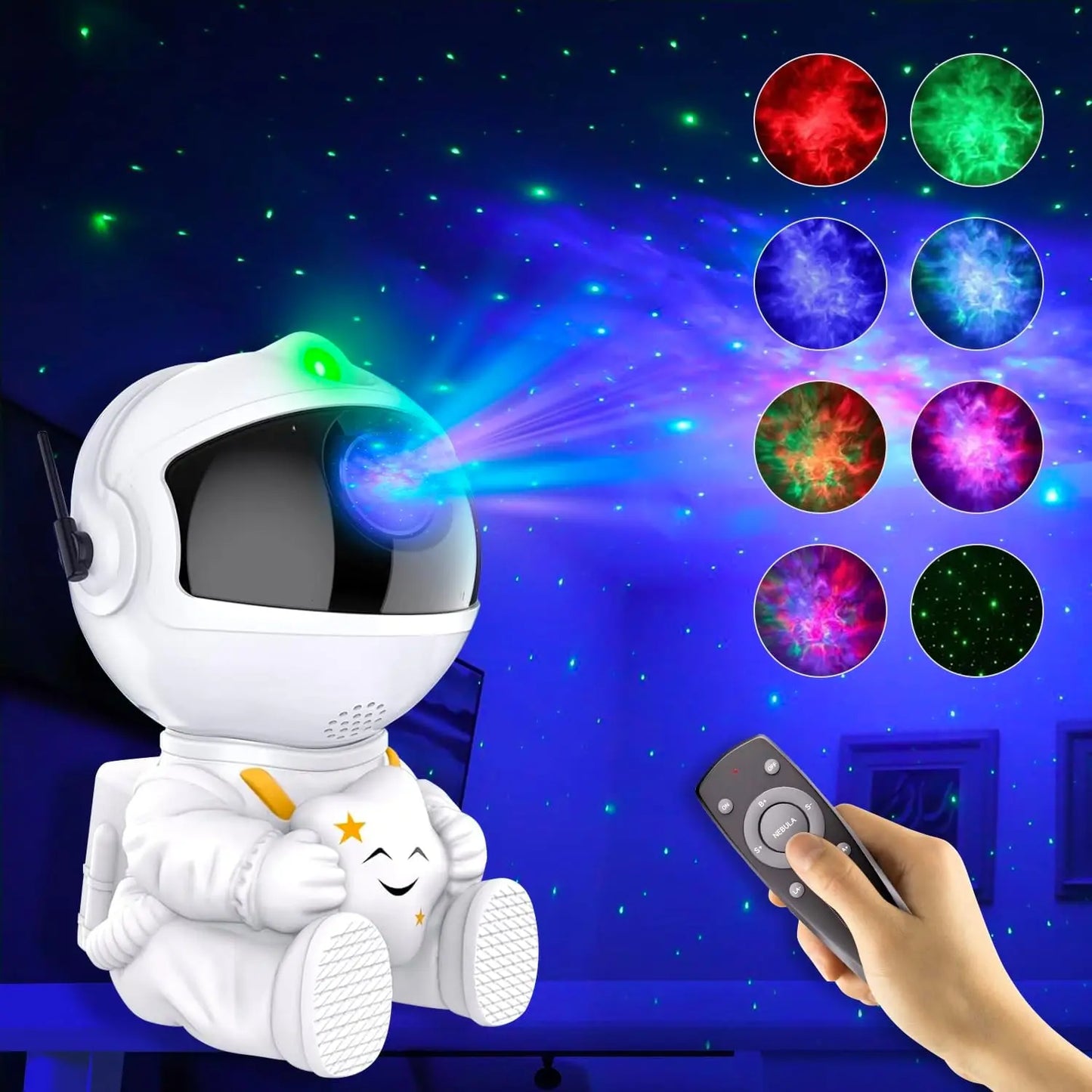 Galaxy Light Projector Gift Kids Adults Astronaut Night Light Bedroom