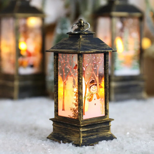 New Christmas Wind Lamp Candle Table Lamp Small Night Lamp Elderly