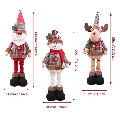 Christmas Santa Doll Merry Christmas Decorations For Home 2024 Table