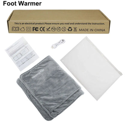 USB Graphene Electric Heating Pad Portable Foot Heater Winter Hand