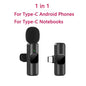 New Wireless Lavalier Microphone Portable Audio Video Recording Mini