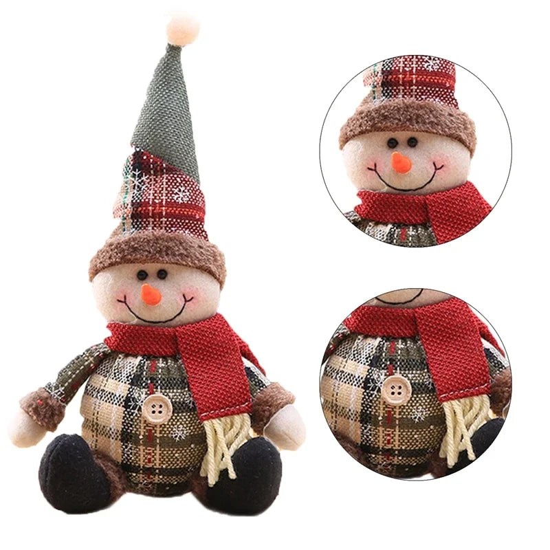 Christmas Santa Doll Merry Christmas Decorations For Home 2024 Table