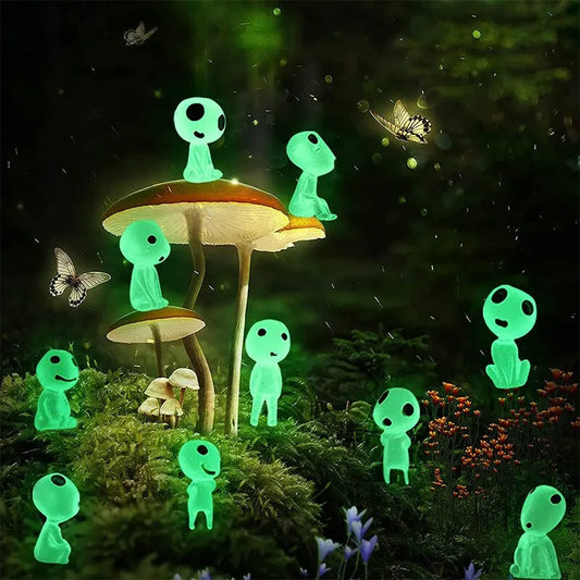 10pc Miniature Landscape Decoration Glow in the Dark Princess Shaped