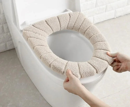 Toilet Seat Cover Warm Soft Acrylic Washable Mat Home Decor Closestool