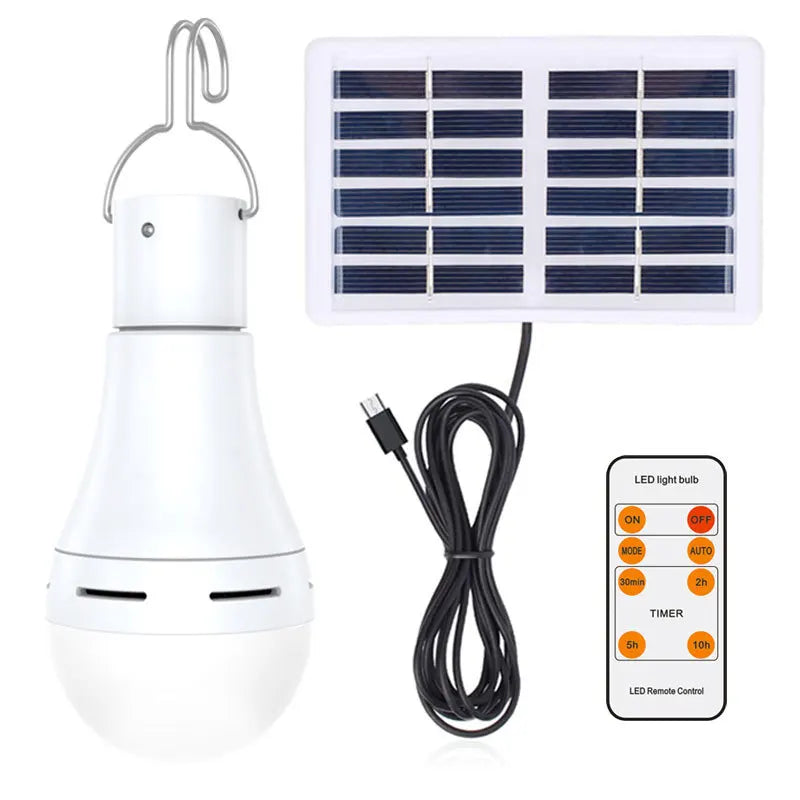 Solar Light Waterproof USB Charged Hanging Emergency Sunlight Powered