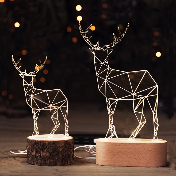 Transparent Fawn LED light